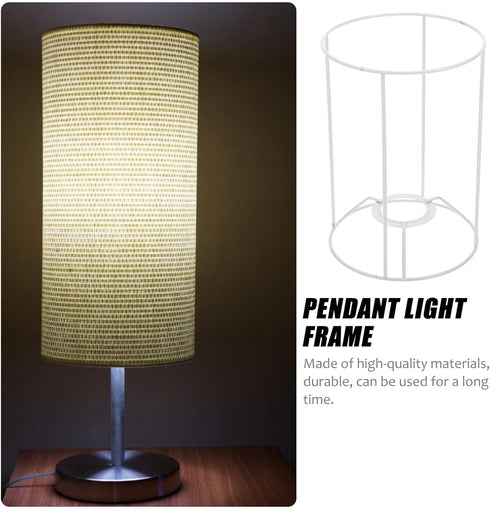 Bulb Uonlytech Metal Lamp Guard Metal Lampshade Frame Round DIY Ceiling Light Bracket Lamp Shade Cage Frame Light Guard