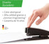 Novus B2 re+New Stapler, Black, 25 Sheet Capacity, 95% Recycled Plastic, German Engineered, 10 Yr. Warranty