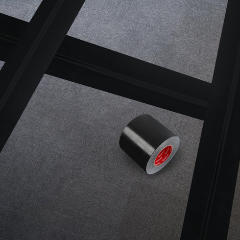 Duct Tape Black Wide Roll, Heavy-Duty Industrial Strength 12 inches x 55 Yards, Waterproof, No Residue