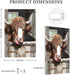 HTSAHKV 3 5 Inch Rustic Highland Cow Wall Plate Light Switch Cover Single Gang Outlet Faceplate Print Plate Cover X