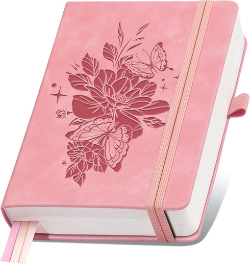 Lined Journal Notebook, 365 Pages, A4 Leather Hardcover, 100GSM Thick Paper, Daily Journal for Travel, Work, School
