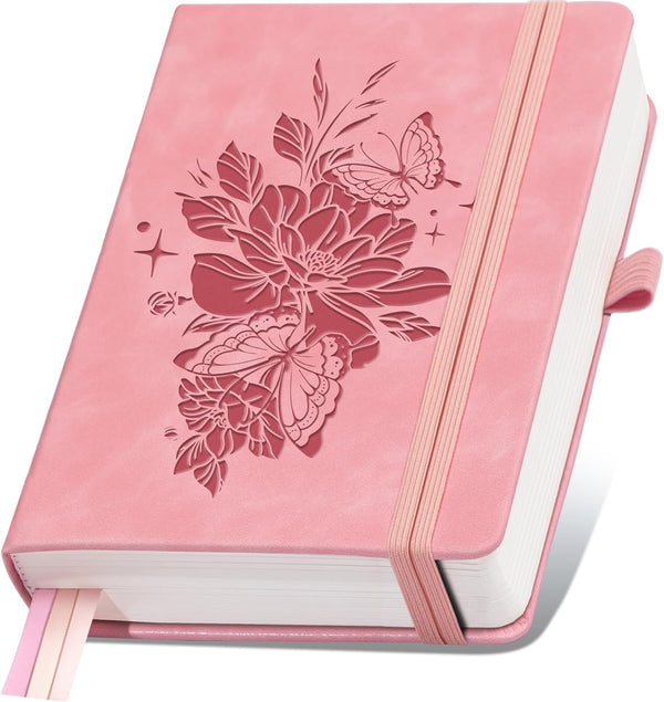 Lined Journal Notebook, 365 Pages, A4 Leather Hardcover, 100GSM Thick Paper, Daily Journal for Travel, Work, School
