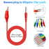 Linkstyle 25PCS Back Probe Kit, Multimeter Back Probes Pin 4mm Banana Plug to Alligator Clip