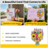 5.9 7.9Inch Mothers Day Card with Sound & Motion, Musical Sunflower Bouquet Mother's Day Card, Heartfelt Mothers Day