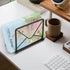 Modern Mail Holder for Home Office, Metal Letter Organizer Sorter for Desk, Bill Filling Paper Document Rack, Envelope