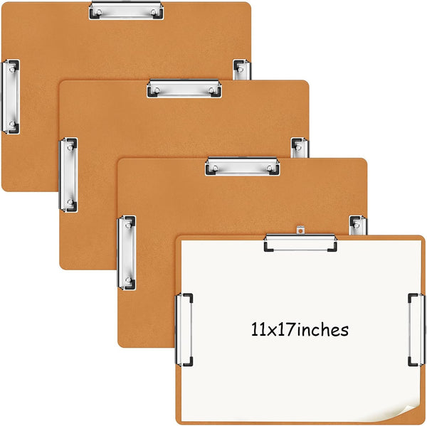 Tenceur 4 Pcs 11x17 Clipboard, Tough Extra Large Horizontal Clipboard for Office, Home, Teachers Supplies