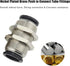 2Pcs Pneumatic Bulkhead Union 1/2" x 1/2" Tube OD Push to Connect Fitting