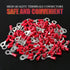 Hilitchi 100Pcs 22-16 Gauge Insulated Ring Terminals, Electrical Wire Crimp Connectors (M6, Red)