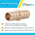 SharkBite 1/2 Inch Crimp Coupling, Pack of 10, Brass Plumbing Fitting for PEX Pipe