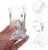 iplusmile Glass Staining Jar, Fits up to 5 Slides, 4.13" Tall, Scientific Laboratory Staining Jar with Cover