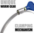 Fulton 2 1/2 Inch Thumb Screw Key, Adjustable 304 Stainless Steel Hose Clamps, 5 Pack