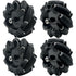Premium 97mm Mecanum Wheel, 4WD Omnidirectional Wheels DIY Robot Parts with 5mm