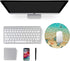 Non-Slip Rubber Base Gaming Mouse Pad, Waterproof Round Office Mouse Pad, Small Size 7.87 x 7.87 Inch, Cute Turtle