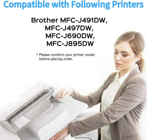 F FINDERS&CO Compatible Ink Cartridge Replacement for Brother LC3013 XL, Black (2 Pack)
