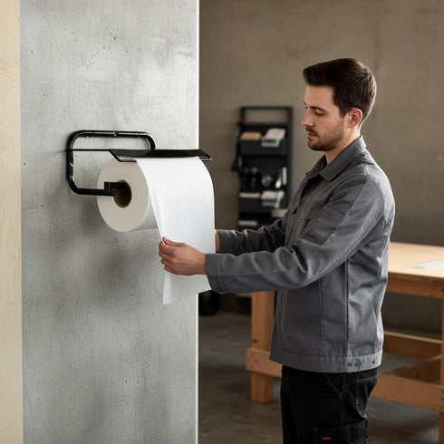Desyeryamimi Use,16.5"x9.8"x8.7"1 Pack, Jumbo Roll Wall Mounted Shop Paper Towel Holder, Wiper Dispenser for Garage