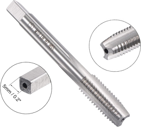 uxcell M10 x 1.5mm Metric Left Hand Tap and Die Set, Machine Thread Screw Tap with Round Threading Die