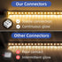 40 PCS 2-Pin 8mm Solderless LED Strip Connectors, Reliable Screw Down Connectors for Easy Installation