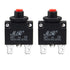 5 Amps Thermal Circuit Breakers 125/250V AC 32V DC Push Button Manual Reset, 2 Pack