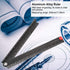 Folding Ruler, Aluminum Alloy 0-300mm Measurement Range Simple Angle Measurement Ruler for Artists