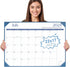 Gannyfer Large Desk Calendar 2024-2025 with Desktop Mat, 18 Month Table Calendar from Jul 2024 to Dec 2025, Blue