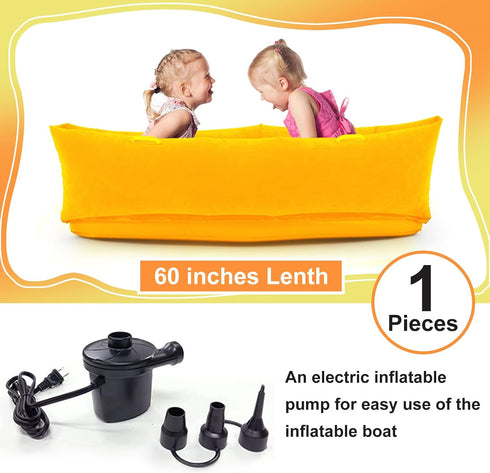 80/60inch Autism(Orange,60 Inch) Namalu Extra Large Comfy Peapod Sensory Chair for Kids Gift for Reading Corner