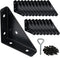 2-9/16" Corner Brace L Bracket for Wood 20 Pack Solid Steel Triangle