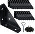 2-9/16" Corner Brace L Bracket for Wood 20 Pack Solid Steel Triangle