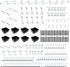 258pcs Pegboard Hooks, Organizer Kit for Various Tools, 1/8 and 1/4 inch Metal Pegboard Hooks Assortment