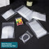 500 Pcs Small Plastic Bags, Mini Zip Lock Baggies, Clear Jewelry Bags in 5 Assorted Sizes for Storage and Packaging