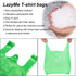 LazyMe T Shirt Bags, Plastic Bags with Handles for Grocery, Retail, St. Patrick's Day, 12x20 Inch (Green, 50pcs)
