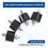 Rubber Studs Shock Absorber M8 40x30mm, 4 Pack Anti Vibration Isolator Mounts for Air Compressors, Garage Motor