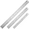 ZZTX Metal Straight Edge Ruler Set - Stainless Steel 6 Inch, 12 Inch, 16 Inch, Bulk Set of 3