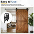 2Pcs (115x29mm, uxcell Sliding Barn Door Hardware Hanger, Mini Sliding Door Hardware for TV Stands Wardrobe Small