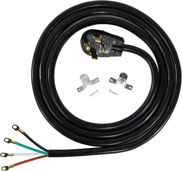 Certified Appliance Accessories 30-Amp Appliance Power Cord, 4 Prong Dryer Cord, 4 Color Coded Wires