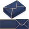 Teling 100 Pack 5 x 7 Envelope Invitations A7 V Flap with Gold Border for Bridal Shower, Wedding, Birthday