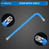 9PCS Star Wrench Key Set T10-T50, Metric Long Arm L-key with Visible Coding for DIY Household Repair