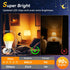 1800K Bulbs 2PK, 99.96% Bulbs,9W 60 A19 E26 Neporal Amber Sleep Light Blue Blocking Soft Warm Light Watt Equivalent