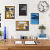 OWLKELA 14.6 x 11 Inch Cork Board - Wall-Mounted Message Notice Pin Board for Office & Home