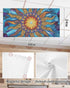 Futuregrace Ceiling,4 Pack 4x2 Magnetic Light Cover for Classroom Drop Ft Abstract Sun Flame Colorful Texture