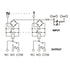 4 Channel Relay Module, 1 SPDT DIN Rail Mount, 24V DC/AC Interface Relay Module (FY-T734-24VACDC)