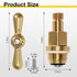 Dtructiew PK1100 PK1100 PP806-15 Brass Faucet Stem & Bonnet Replacement Kit for Arrowhead Hose Bibs, Hose Bib Valve