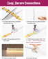 EMITEVER Connectors,2 Packs 2 5V 12V 24V 8mm LED Strip LED Tape Light Connector Pin Solderless Tighten Screw
