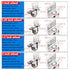 ESXSWYDR 4PCS 1/1.25/1.5/2 inch 4PCS(A,1 inch) Furniture Casters Crib Rubber Wheel L Type Swivel Mute Brake Caster