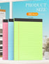 Legal Pads 8.5 x 11 Colored Note Pads, 3 Pack Notepads for Home Office Supplies, Lined Paper 30 Sheets/Pad