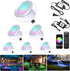 INDARUN RGB Deck Lighting 1.22 Deck Lights Outdoor Waterproof, 12V Low Voltage