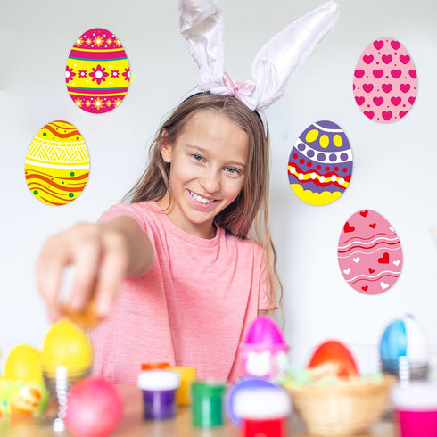Easter Egg Cutouts for Spring Bulletin Board Classroom Decoration 45Pcs
