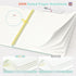 Umriox 4 Pack Lined Spiral Journal Notebook, 160 Pages, 8.5" x 11" College Ruled Notebook with Sticky Tabs