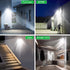 6000K 8W 600 2 Packs Motion Sensor Outdoor Lights, Battery Motion Sensor Light Outdoor, LED Spotlight Outdoor, LM