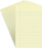 STAPLES Notepads, 5 x 8, Narrow Ruled, Canary, 50 Sheets/Pad, 36/Carton