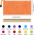 EOOUT 35pcs Zipper Pouches, Bill Size Pencil Case Waterproof Zipper Pouch Bags for Office Supplies and Travel Accessories in 12 Colors